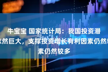 牛宝宝 国家统计局：我国投资潜力依然巨大，支撑投资增长有利因素仍然较多