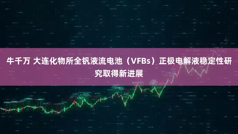 牛千万 大连化物所全钒液流电池（VFBs）正极电解液稳定性研究取得新进展